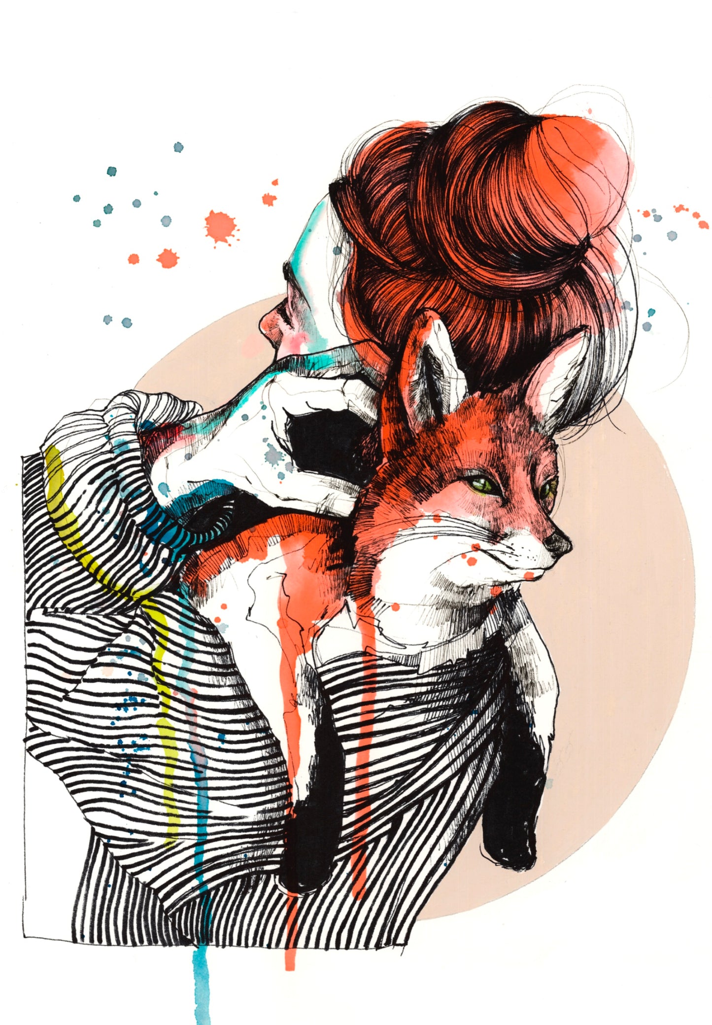 Saskia and her fox