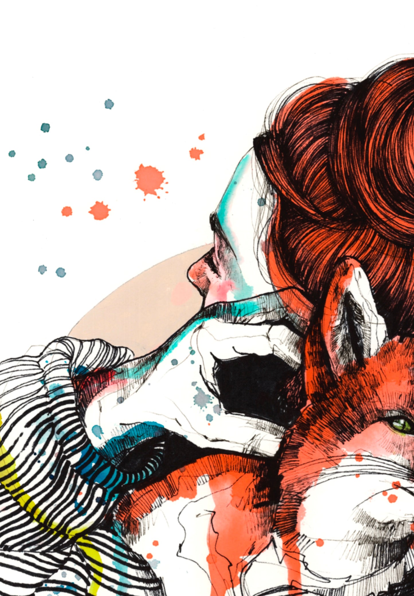 Saskia and her fox