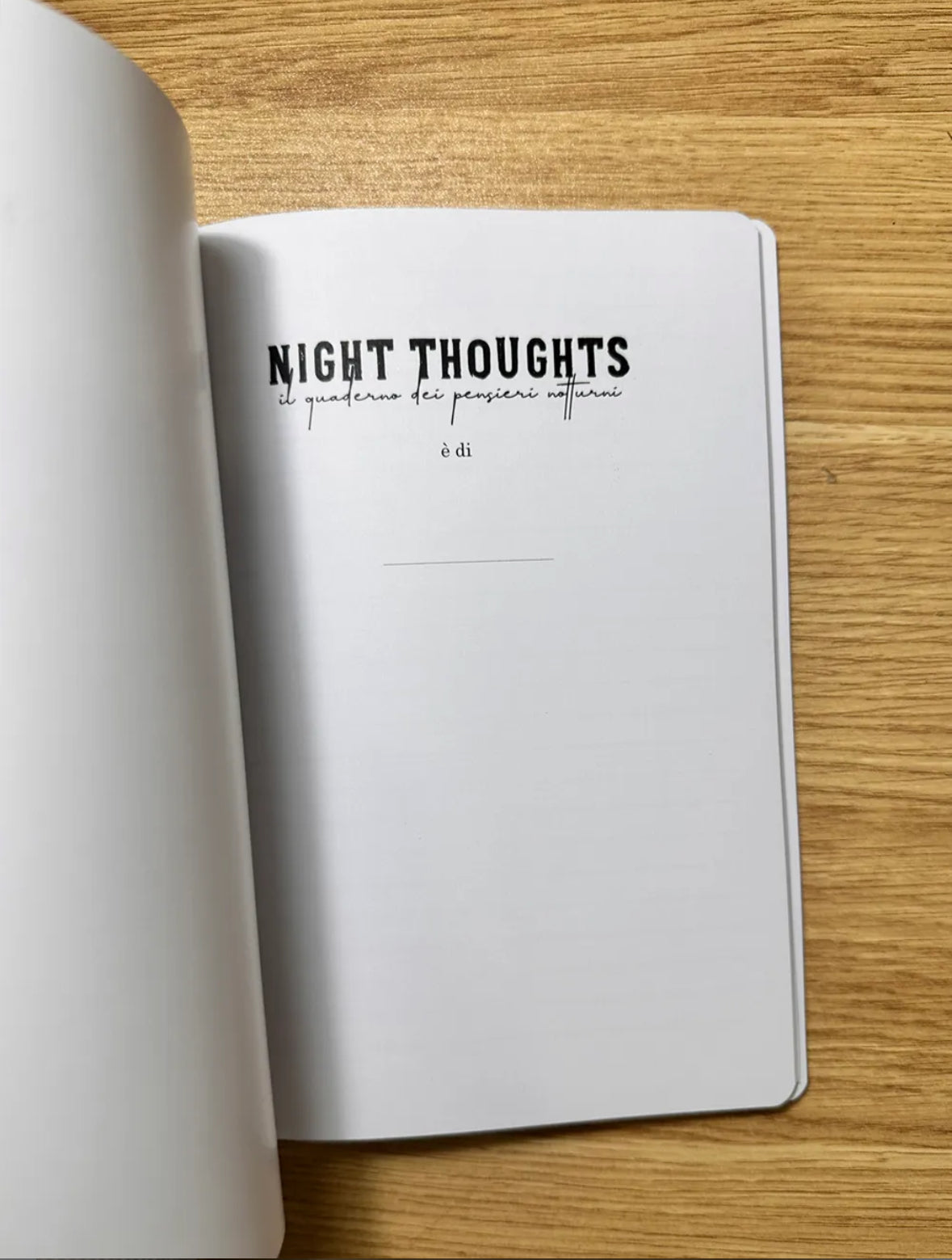 Night Thoughts - the notebook of night thoughts
