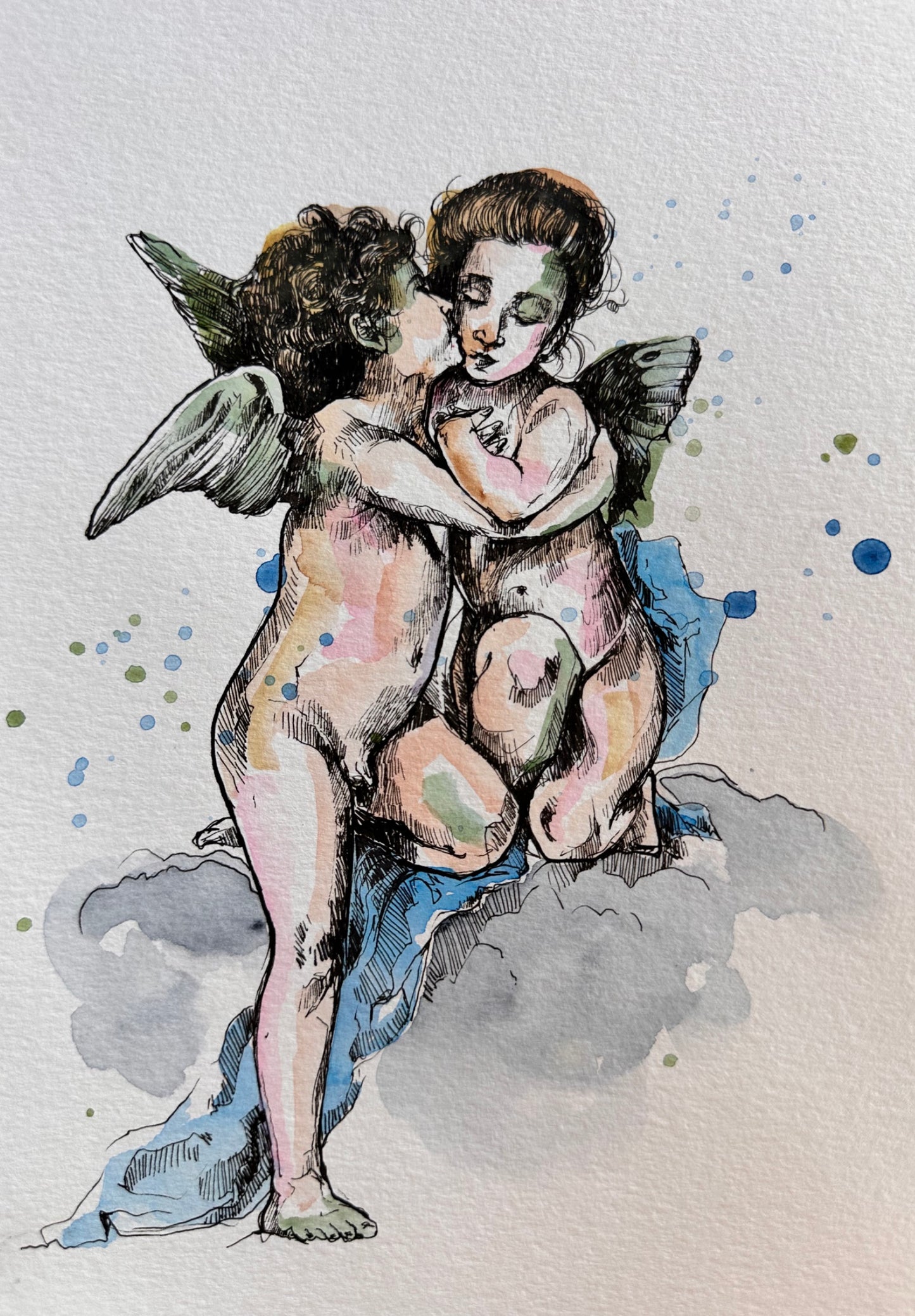 Amore e Psiche (Io come Bouguereau)