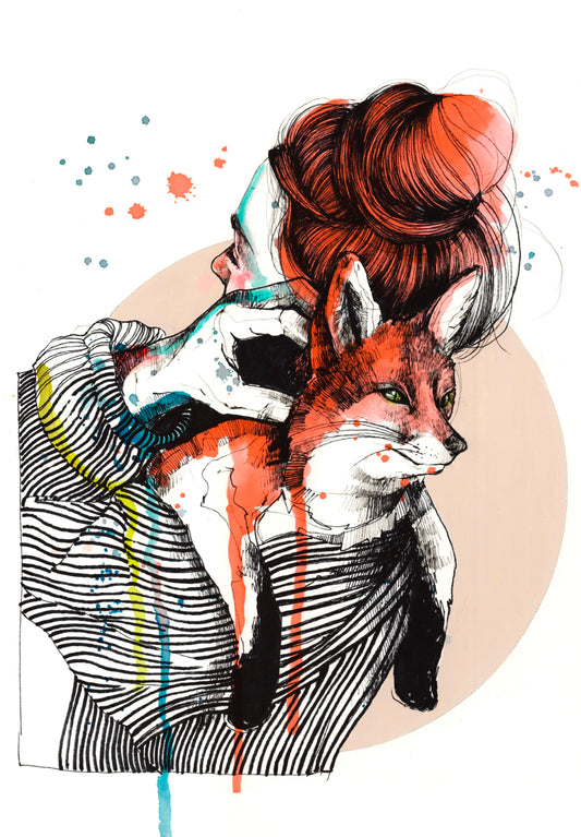 Saskia and her fox